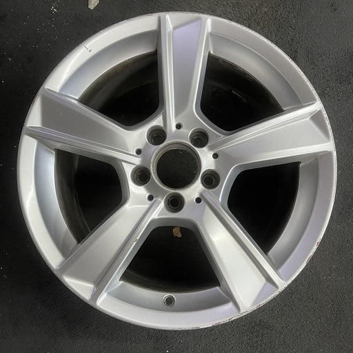 17" MERCEDES C-CLASS 12 204 Type; C250, 17x8.5, 5 spoke Original OEM Wheel Rim - Angle View