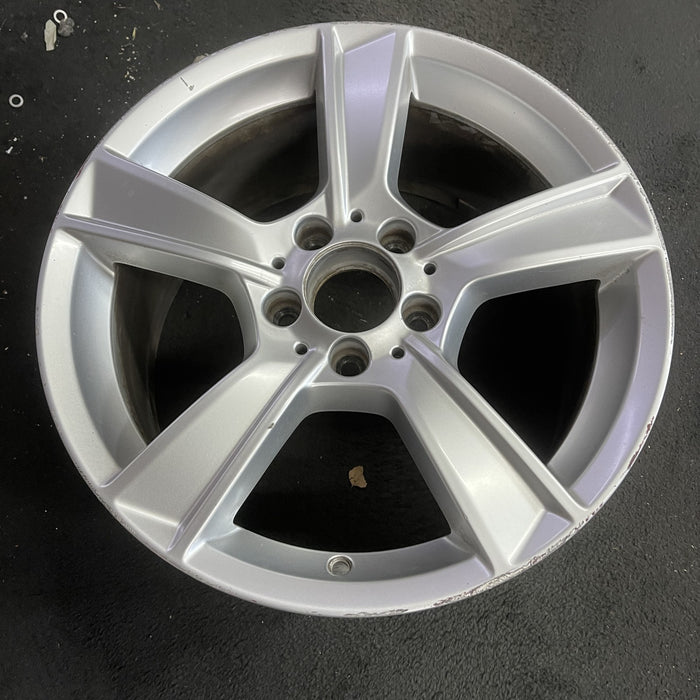 17" MERCEDES C-CLASS 12 204 Type; C250, 17x8.5, 5 spoke Original OEM Wheel Rim - Side Profile