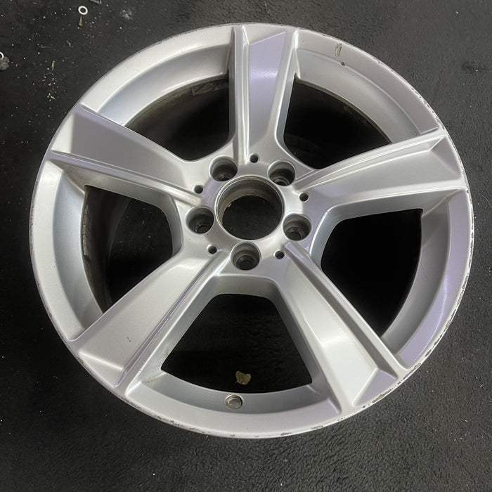 17" MERCEDES C-CLASS 12 204 Type; C250, 17x8.5, 5 spoke Original OEM Wheel Rim - Side Profile