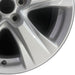 17" RAV4 19-25 17x7 alloy 5 spoke silver Original OEM Wheel Rim - Close-Up Detail