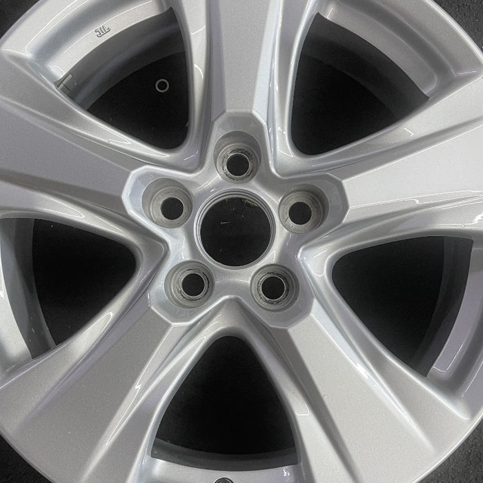 17" RAV4 19-25 17x7 alloy 5 spoke silver Original OEM Wheel Rim - Angle View