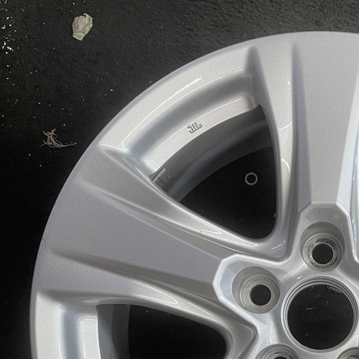 17" RAV4 19-25 17x7 alloy 5 spoke silver Original OEM Wheel Rim - Side Profile
