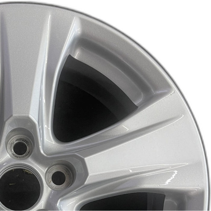 17" RAV4 19-25 17x7 alloy 5 spoke silver Original OEM Wheel Rim - Side Profile