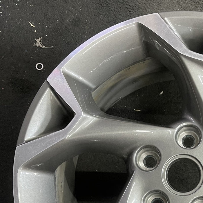 17" TRAX 24 17x7.5 gray opt Q7D Original OEM Wheel Rim - Side Profile