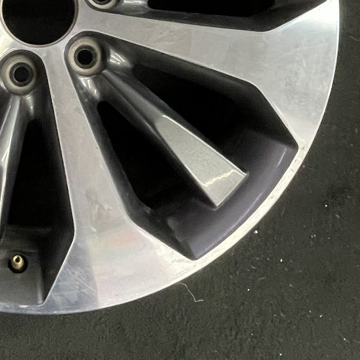 20" FORD F150 PICKUP 17 20x8.5 12 spoke machined face flash gray pockets - Back View
