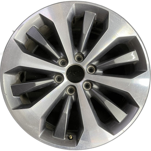 20" FORD F150 PICKUP 17 20x8.5 12 spoke machined face flash gray pockets - Front View