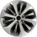 20" FORD F150 PICKUP 17 20x8.5 12 spoke machined face flash gray pockets - Front View