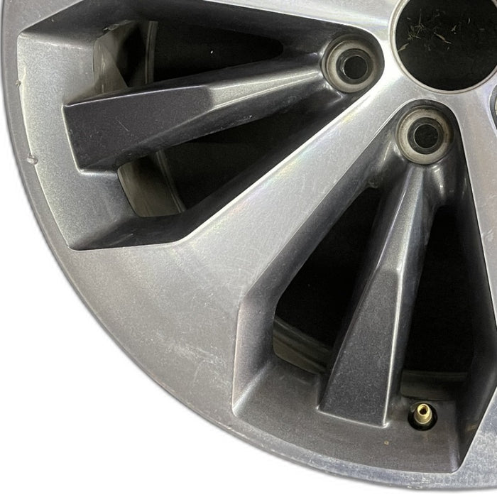 20" FORD F150 PICKUP 17 20x8.5 12 spoke machined face flash gray pockets - Back View
