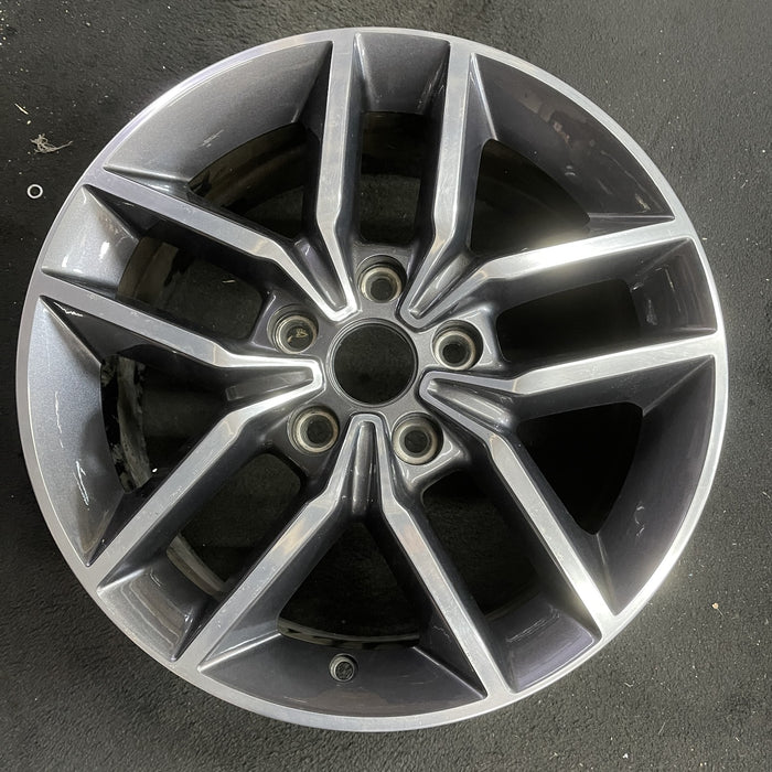18" GRAND CHEROKEE 17 18x8, aluminum, w/o 75th Anniversary package; polished - Angle View