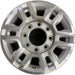 17" SIERRA 2500 PICKUP 20-24 17x7.5, aluminum Original OEM Wheel Rim - Front View