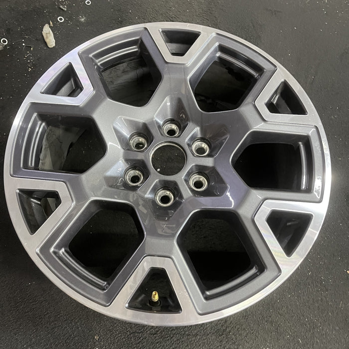 20" FORD F150 PICKUP 25 20x8.5, , single spoke, , silver Original OEM Wheel Rim - Side Profile