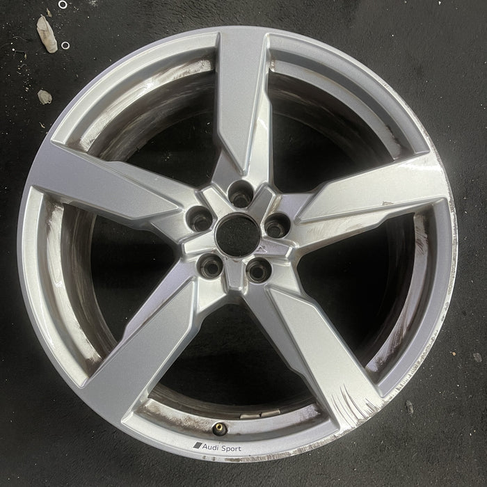 21" AUDI SQ5 21-22 21x8.5 , , single spoke Original OEM Wheel Rim - Angle View