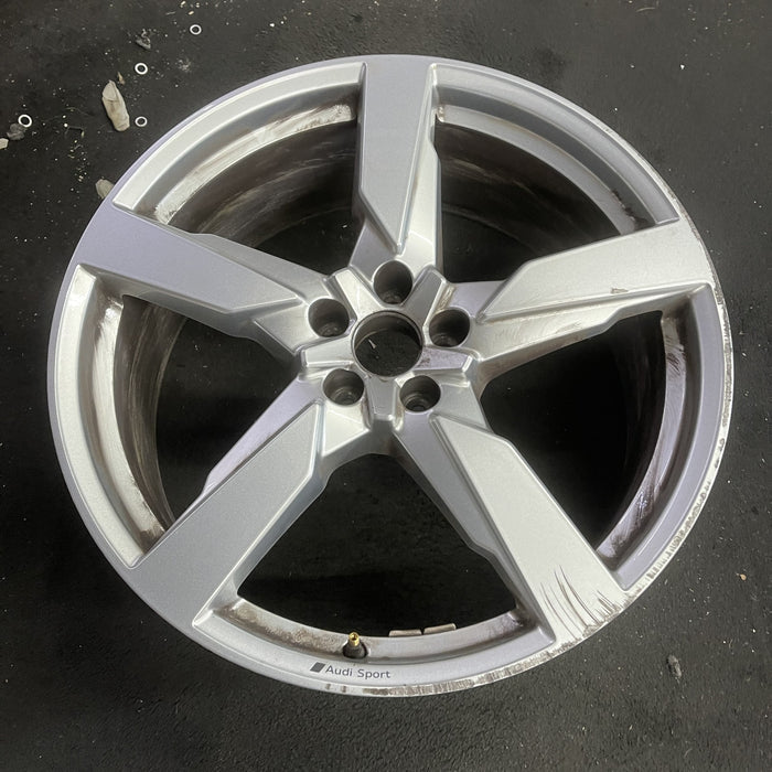 21" AUDI SQ5 21-22 21x8.5 , , single spoke Original OEM Wheel Rim - Side Profile