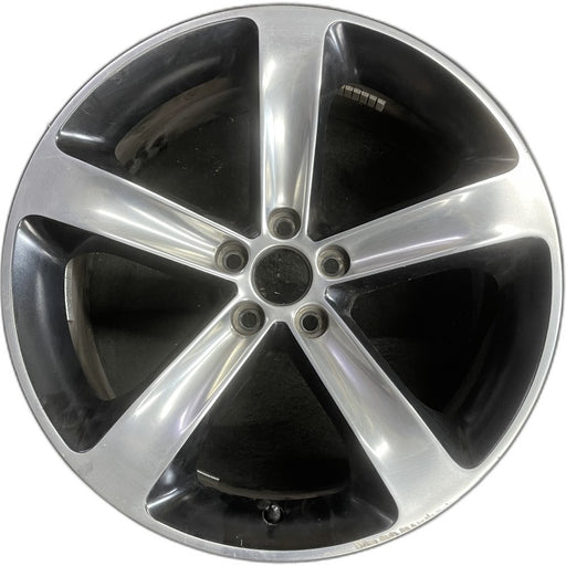 20" CHALLENGER 15-17 20x8 aluminum 5 individual spokes polished with pockets - Front View