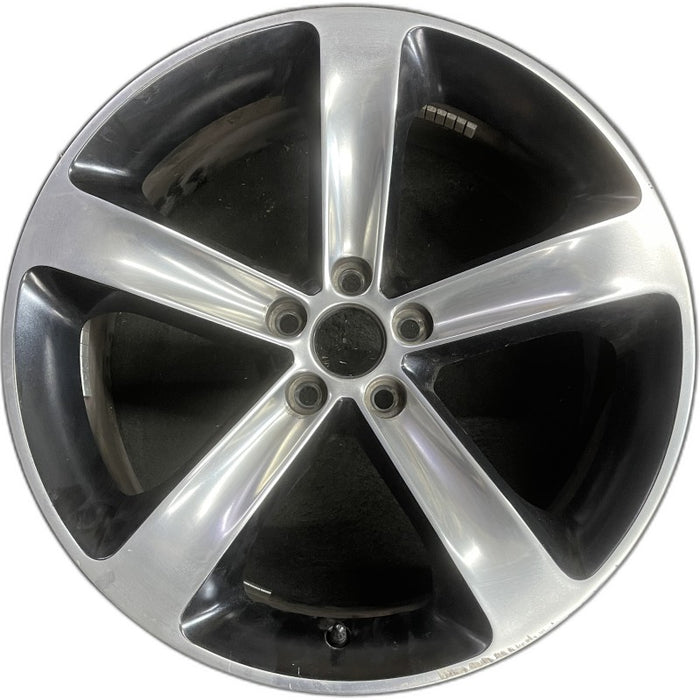 20" CHALLENGER 15-17 20x8 aluminum 5 individual spokes polished with pockets - Front View