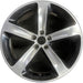 20" CHALLENGER 15-17 20x8 aluminum 5 individual spokes polished with pockets - Front View