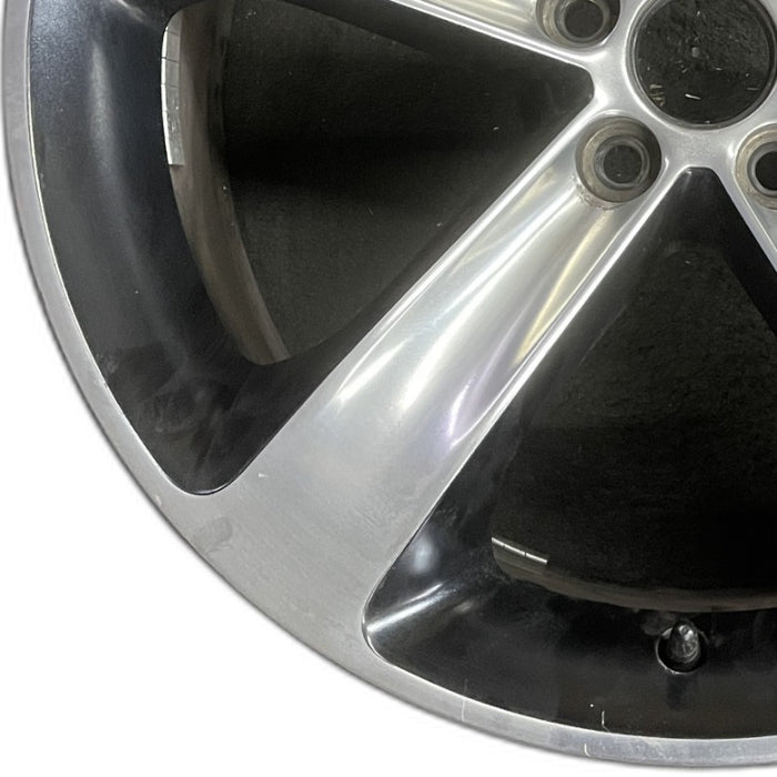 20" CHALLENGER 15-17 20x8 aluminum 5 individual spokes polished with pockets - Back View