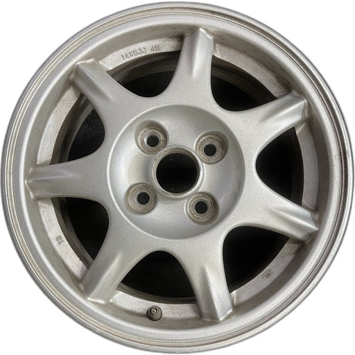 14" MAZDA MX-5 MIATA 94 14x6 alloy 7 spoke pewter Original OEM Wheel Rim - Front View