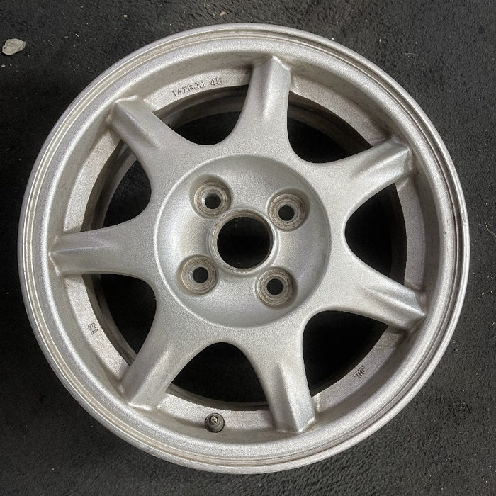 14" MAZDA MX-5 MIATA 94 14x6 alloy 7 spoke pewter Original OEM Wheel Rim - Additional View