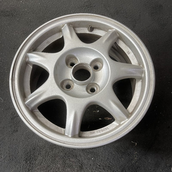 14" MAZDA MX-5 MIATA 94 14x6 alloy 7 spoke pewter Original OEM Wheel Rim - View 8
