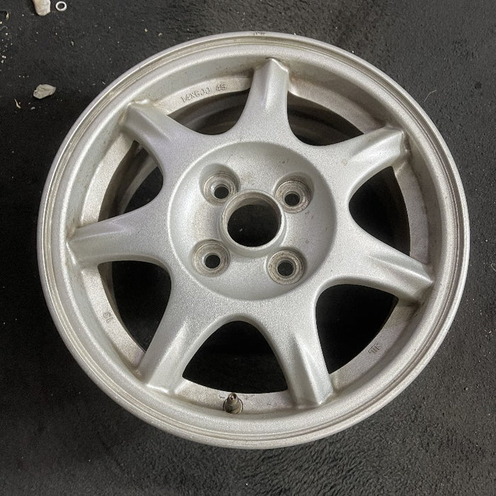14" MAZDA MX-5 MIATA 94 14x6 alloy 7 spoke pewter Original OEM Wheel Rim - View 7