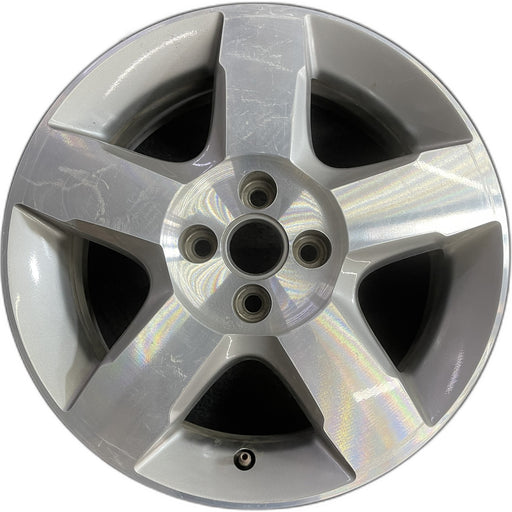16" COBALT 08 16x6, 4 lug, 5 spoke brushed finish Original OEM Wheel Rim - Front View