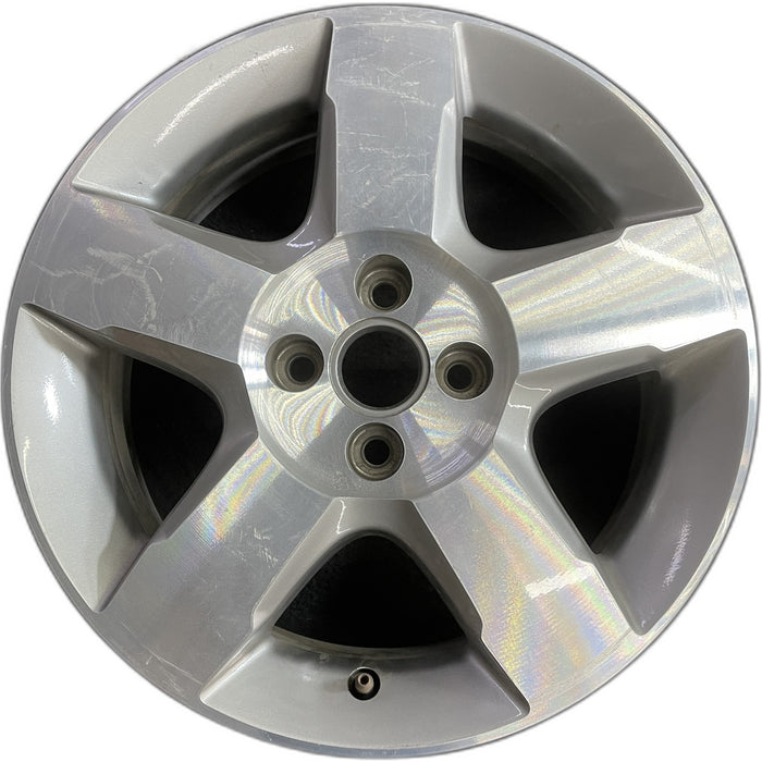 16" COBALT 08 16x6, 4 lug, 5 spoke brushed finish Original OEM Wheel Rim - Front View