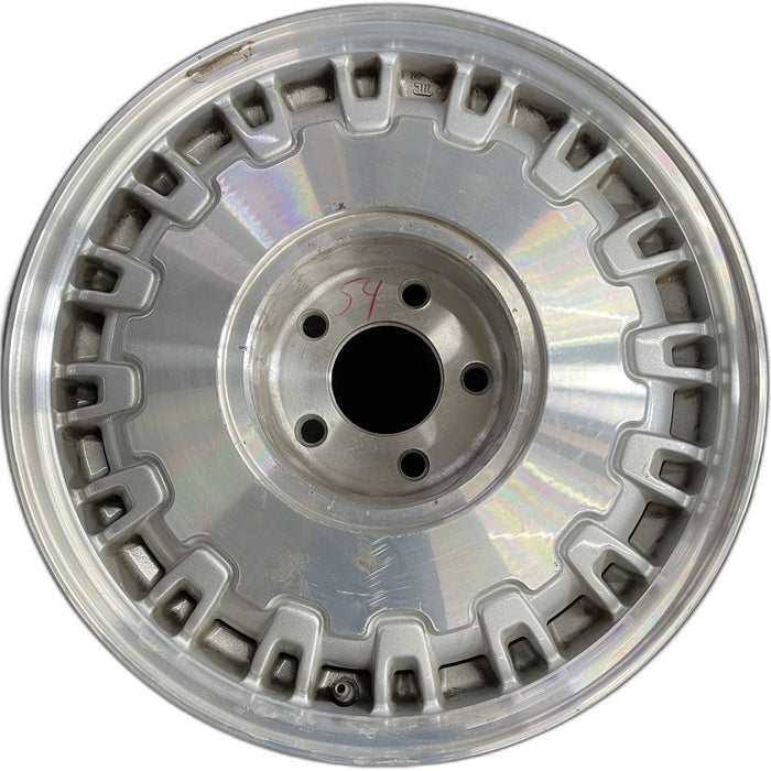 16" DEVILLE 97 16x7 , 32 rib, brushed finish Original OEM Wheel Rim - Front View