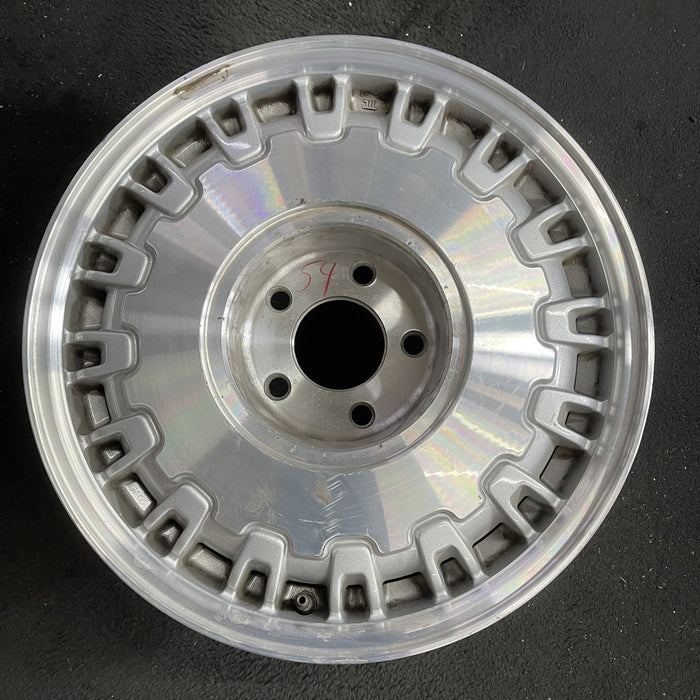 16" DEVILLE 97 16x7 , 32 rib, brushed finish Original OEM Wheel Rim - Angle View
