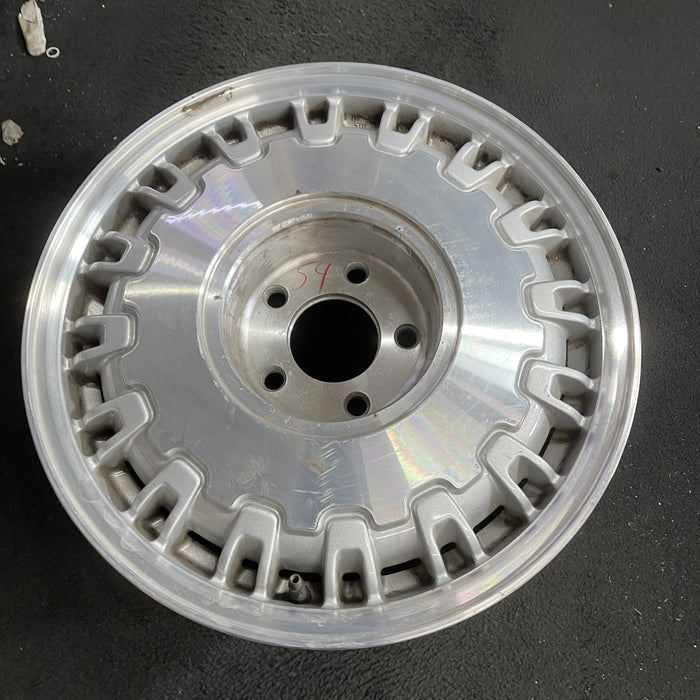 16" DEVILLE 97 16x7 , 32 rib, brushed finish Original OEM Wheel Rim - Side Profile