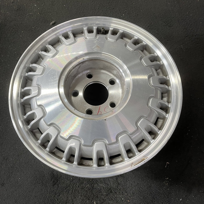 16" DEVILLE 97 16x7 , 32 rib, brushed finish Original OEM Wheel Rim - Close-Up Detail