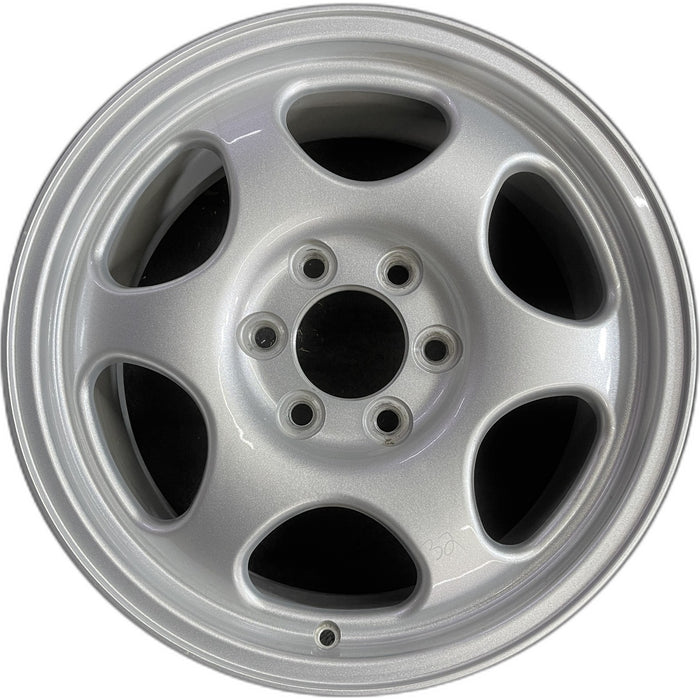 18" FORD F150 PICKUP 15-20 18x7.5, aluminum, 6 spoke, silver, spare, Original - Front View