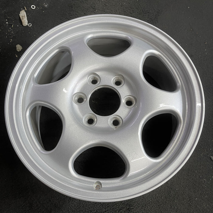 18" FORD F150 PICKUP 15-20 18x7.5, aluminum, 6 spoke, silver, spare, Original - Side Profile