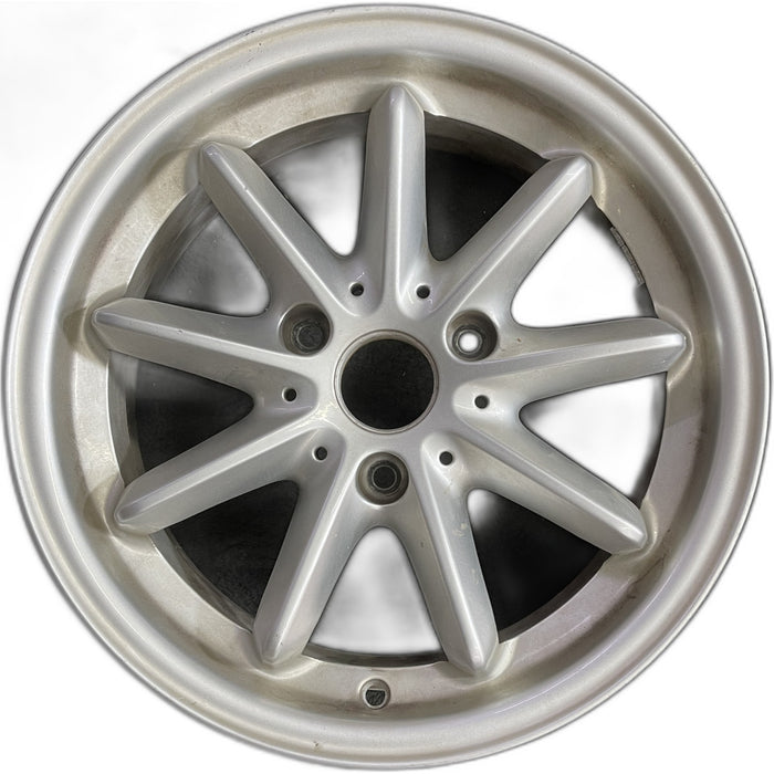 15" SMART 08-14 15x5.5 , alloy, 9 spoke Original OEM Wheel Rim - Front View