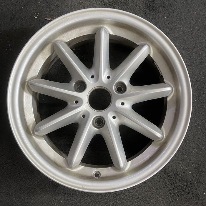 15" SMART 08-14 15x5.5 , alloy, 9 spoke Original OEM Wheel Rim - Angle View