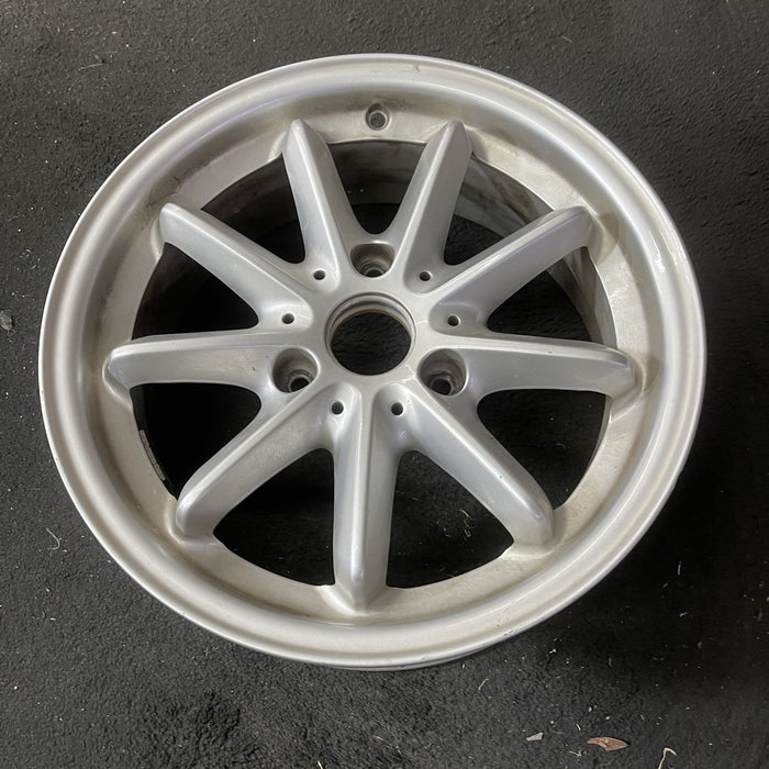 15" SMART 08-14 15x5.5 , alloy, 9 spoke Original OEM Wheel Rim - Close-Up Detail