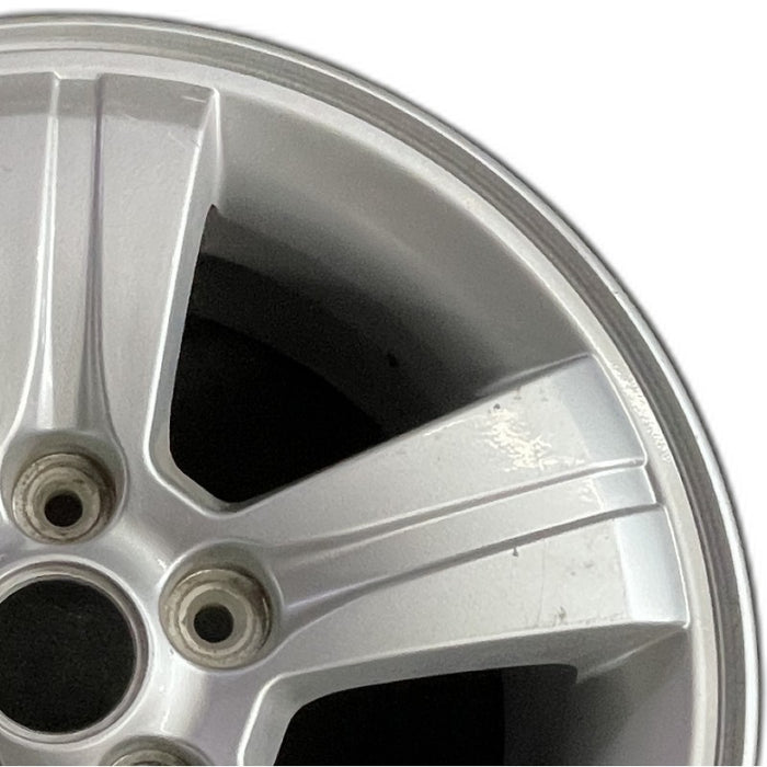 16" SPORTAGE 07-08 16x6.5 alloy 5 spoke ID 529101F350 Original OEM Wheel Rim - Side Profile