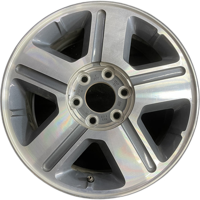 17" TRAILBLAZER 04-08 17x7, aluminum, 5 spoke, opt N74 Original OEM Wheel Rim - Front View