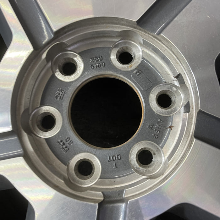 17" TRAILBLAZER 04-08 17x7, aluminum, 5 spoke, opt N74 Original OEM Wheel Rim - Back View