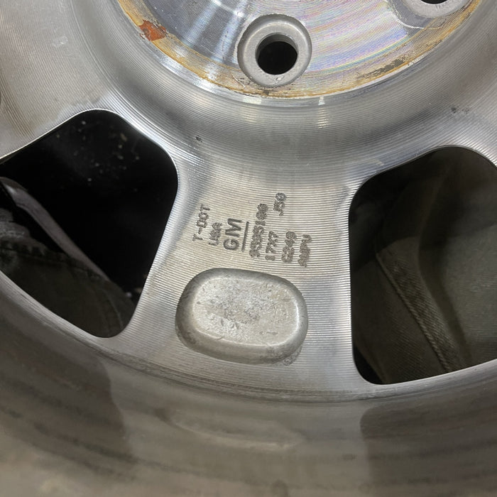 17" ENVOY 02-03 , aluminum, polished Original OEM Wheel Rim - Back View