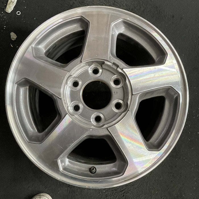 16" TRAILBLAZER 02-03 16x7, aluminum, 5 spoke, opt QC3 , Original OEM Wheel Rim - Angle View