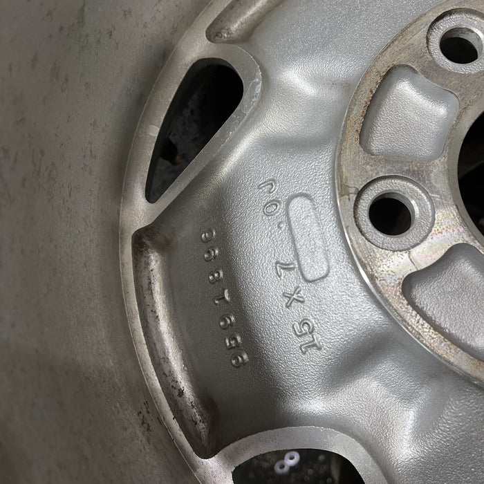15" BLAZER S10/JIMMY S15 95-97 4x2, 15x7, aluminum, 5 slot Original OEM Wheel - Back View