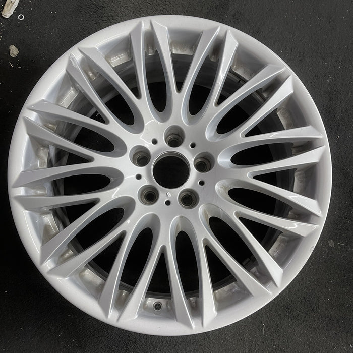 20" BMW 745i 02-05 20x9 , 12 spoke Original OEM Wheel Rim - Angle View
