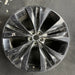22" F-PACE 17-19 22x9 alloy 5 slotted spoke black Original OEM Wheel Rim - Front View