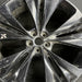 22" F-PACE 17-19 22x9 alloy 5 slotted spoke black Original OEM Wheel Rim - Angle View
