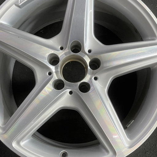 18" MERCEDES CLS-CLASS 12 218 Type; CLS550 AWD 18x9.5 AMG silver accents - Angle View