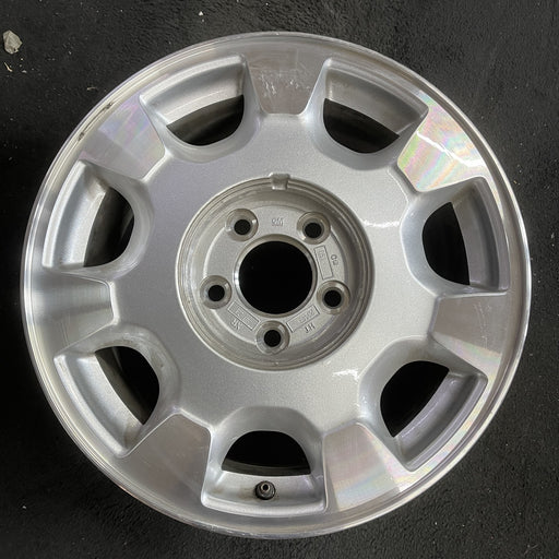 16" DEVILLE 00-02 5 lug, Base, 16x7, , silver finish Original OEM Wheel Rim - Angle View