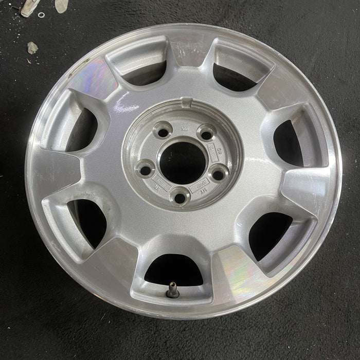 16" DEVILLE 00-02 5 lug, Base, 16x7, , silver finish Original OEM Wheel Rim - Side Profile