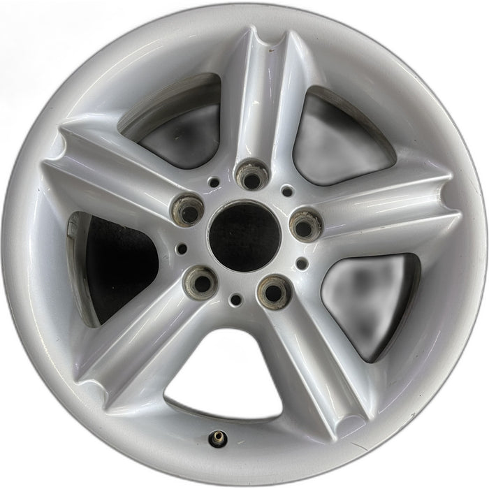 16" BMW 325i 04-06 16x7, alloy, 5 spoke, fluted Original OEM Wheel Rim - Front View