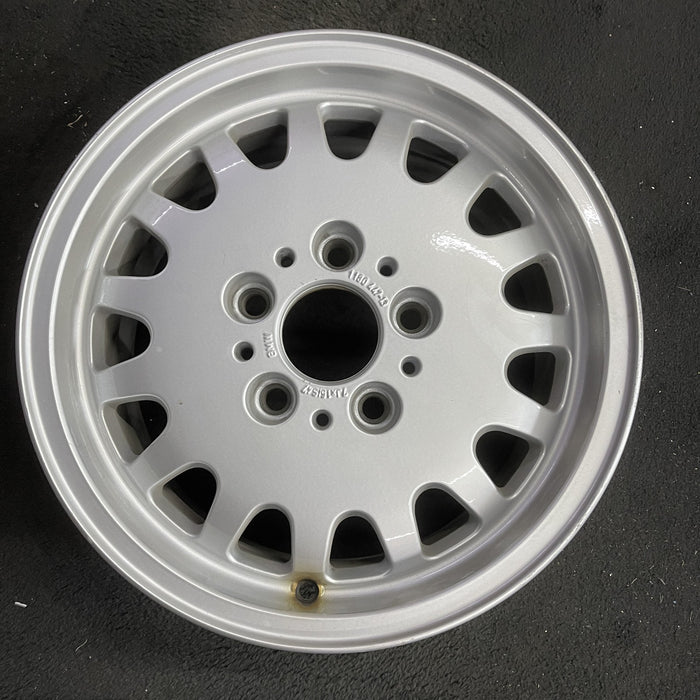 15" BMW 318i 93-99 15x7 , 15 hole Original OEM Wheel Rim - Angle View
